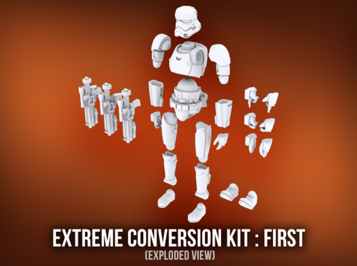 Extreme Conversion Kit : First Buckethead 3d printed 