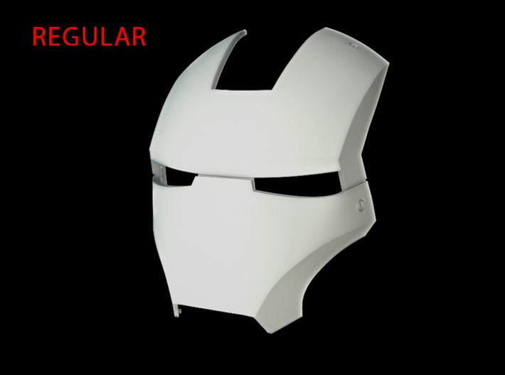 Iron Man Helmet Face Shield (Regular) Part 2 of 3 3d printed CG Render