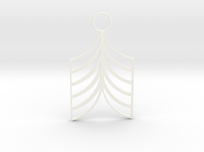 Lined Earring 3d printed