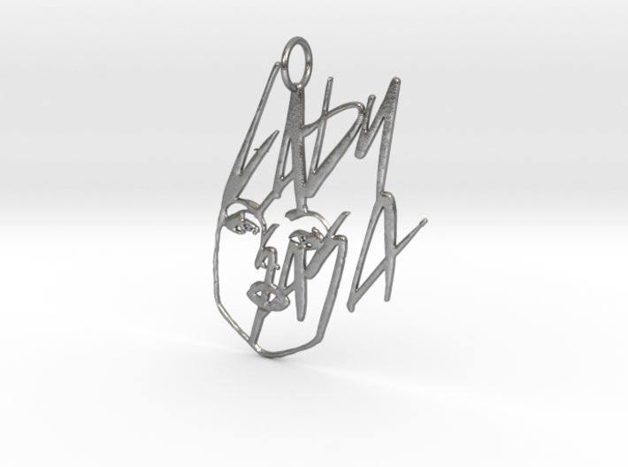 Lady Gaga Pendant - Exclusive Jewellery 3d printed