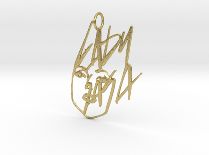 Lady Gaga Pendant - Exclusive Jewellery 3d printed