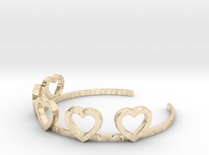Heart Bracelet 3d printed