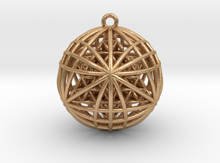 Tantric Star of Awesomeness Pendant 2&quot; 3d printed