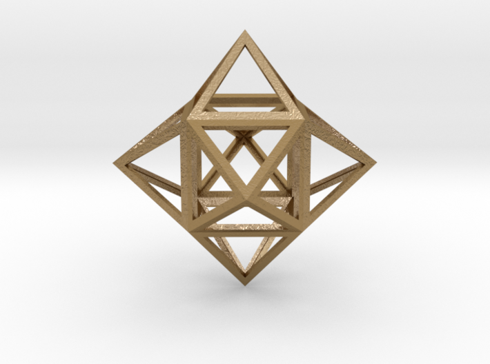 Stellated Cube (Hexahedron) 1.8&quot; 3d printed