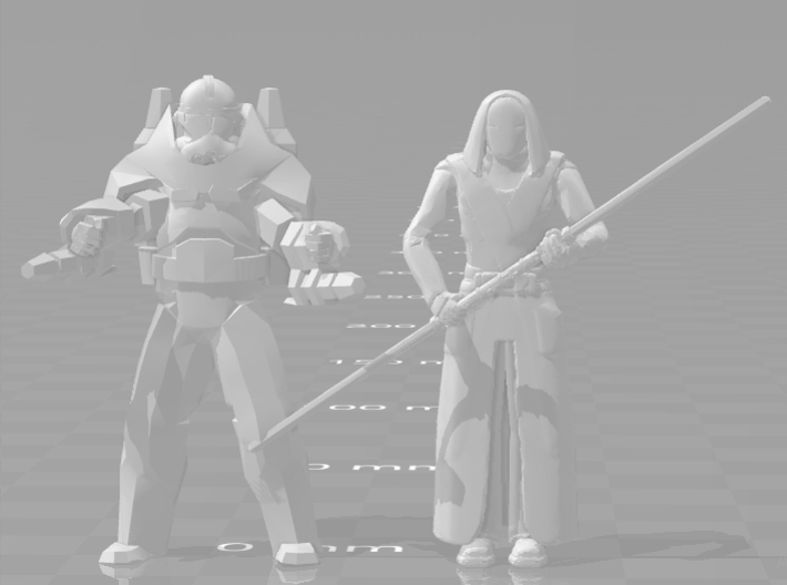 Star Wars Heavy Clone Trooper 1/60 miniature 4game 3d printed 