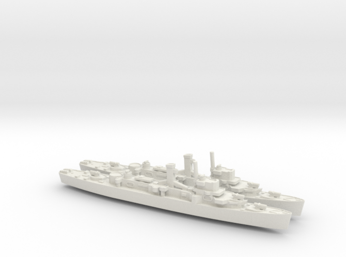 USS England x2 (Buckley Class) 1/1800 3d printed