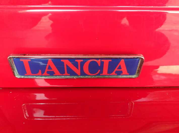 Lancia Delta 1 badge Logo type plate repair stud 3d printed Picture from a customer