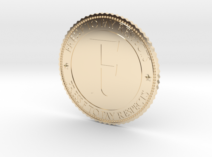 Respect Coin 3d printed
