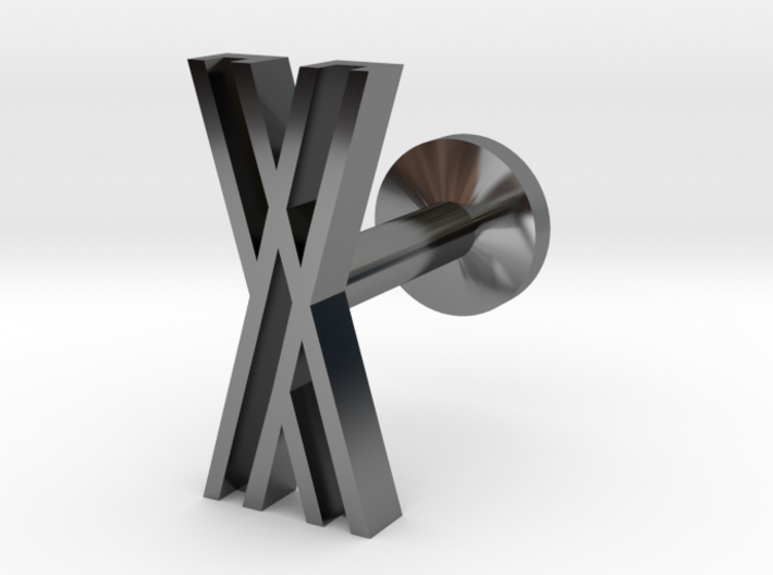 Letter X 3d printed