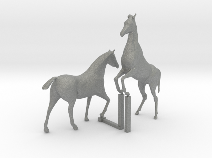 S Scale Horses 4 3d printed This is a render not a picture