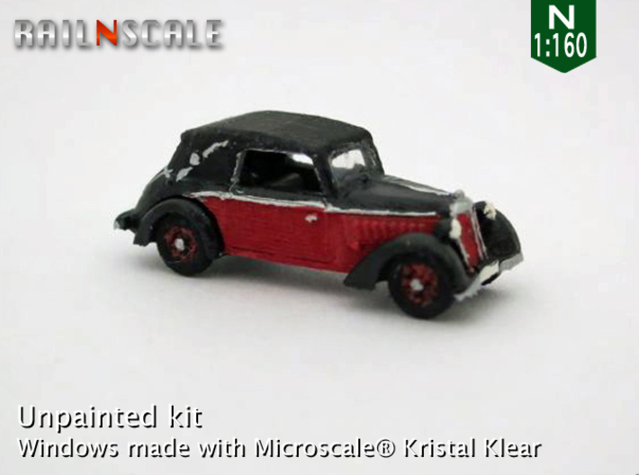 DKW F7 Front Luxus Cabriolet (N 1:160) 3d printed