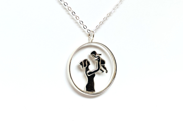 Mother & Daughter Pendant 1 -Motherhood Collection 3d printed 