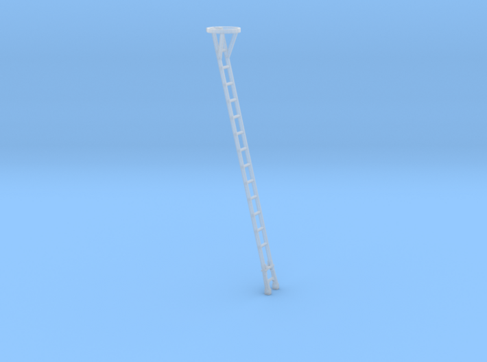HO 18 ft Signal Post Ladder with Top Safety Cage 3d printed