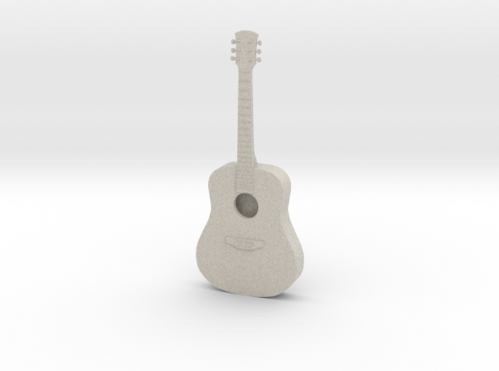 Dollhouse Acoustic Guitar 3d printed