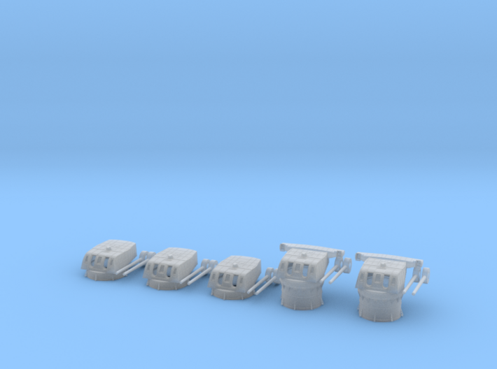 1/350 IJN Type 50 year 3 turrets (8-inch) 1944 Set 3d printed 