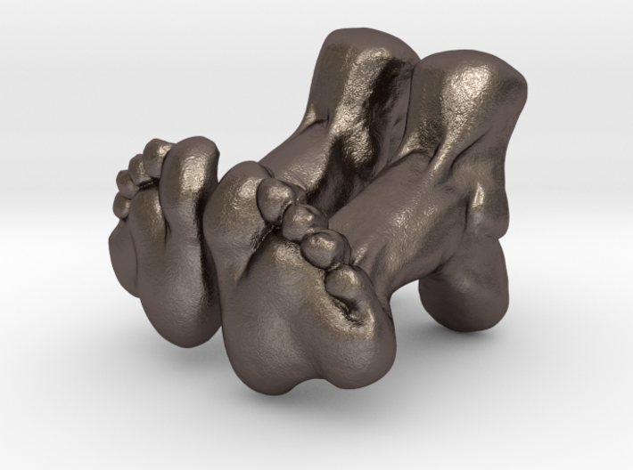 Feet Cufflinks 3d printed