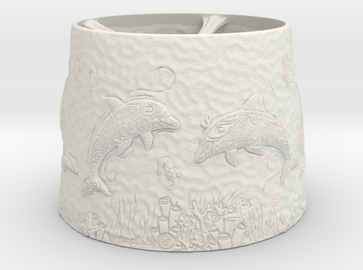Dolphin Lampshade 3d printed 