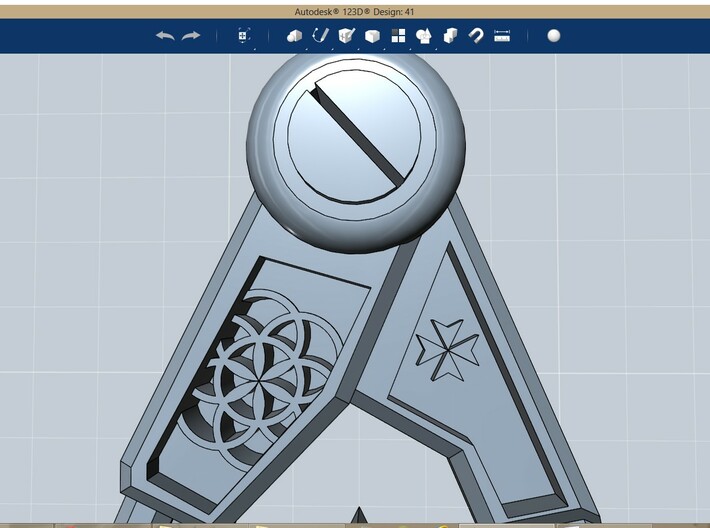 Masonic Display Piece Medium 3d printed 