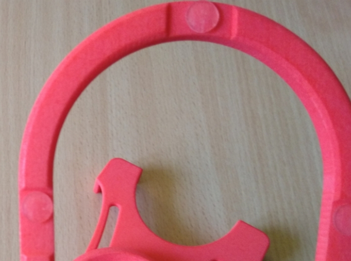 Rotary support for smartphones (example) 3d printed Underneath - places for non-slip pads