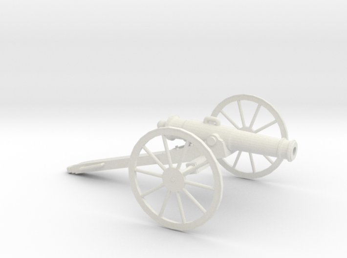 1/48 Scale American Civil War Cannon 24-pounder 3d printed