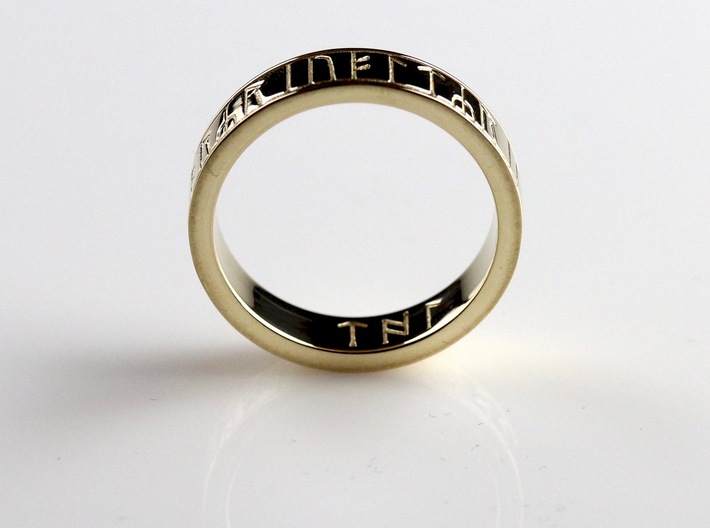 Kingmore Ring of Regeneration - Gold-Plated Brass 3d printed 