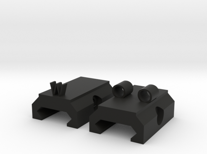 OWO Iron Sights For Piccatiny Rail 3d printed