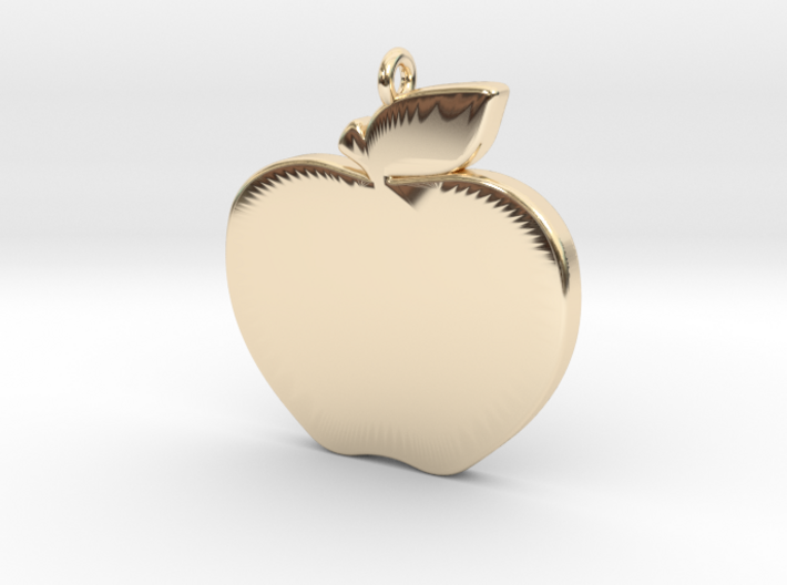 Apple-Pendant-Stl-3D-Printed-Model 3d printed