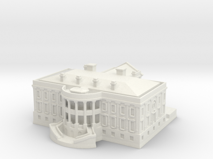 The White House 1/1000 3d printed
