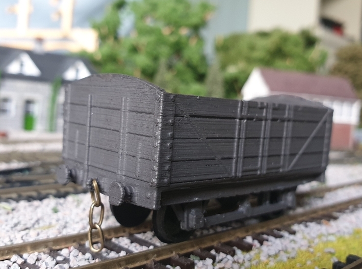 L&amp;BR Open Wagon w/ Buffers OO Scale 3d printed Test 3D print