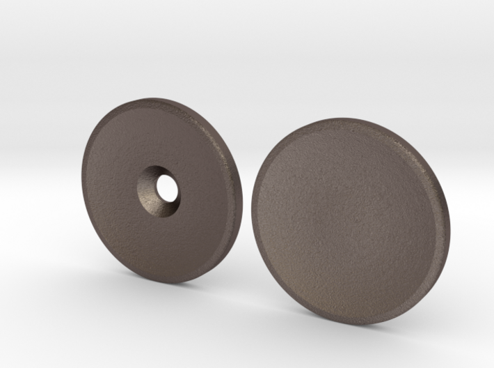 Spinner Caps - Screw Design (Pair) Print Metal 3d printed