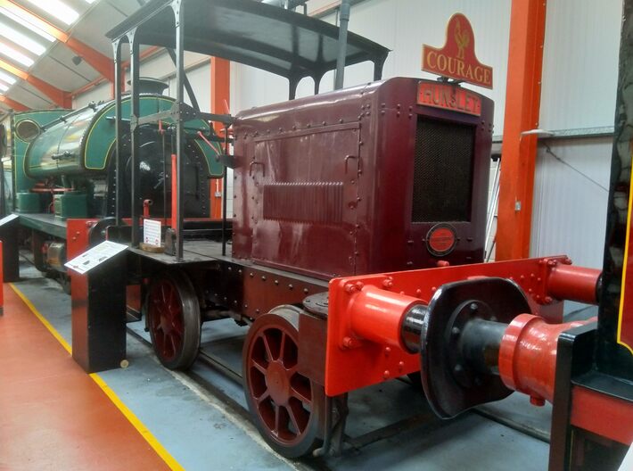Hunslet 4wDM 'Sweet Pea' 3d printed Loco at the Middleton Railway