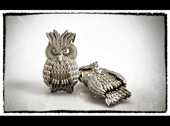 Owl Pendant 3d printed