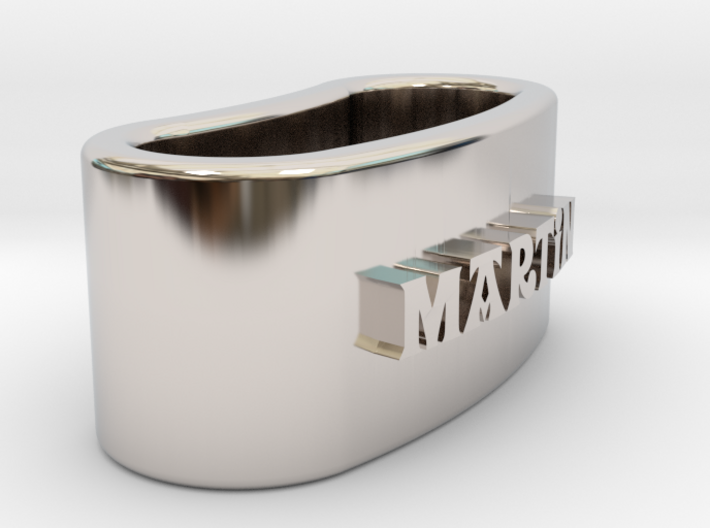 MARTIN 3D Napkin Ring with lauburu 3d printed