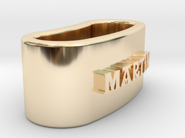 MARTIN 3D Napkin Ring with lauburu 3d printed