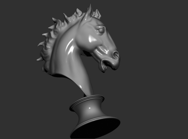 Horse's head 3d printed 