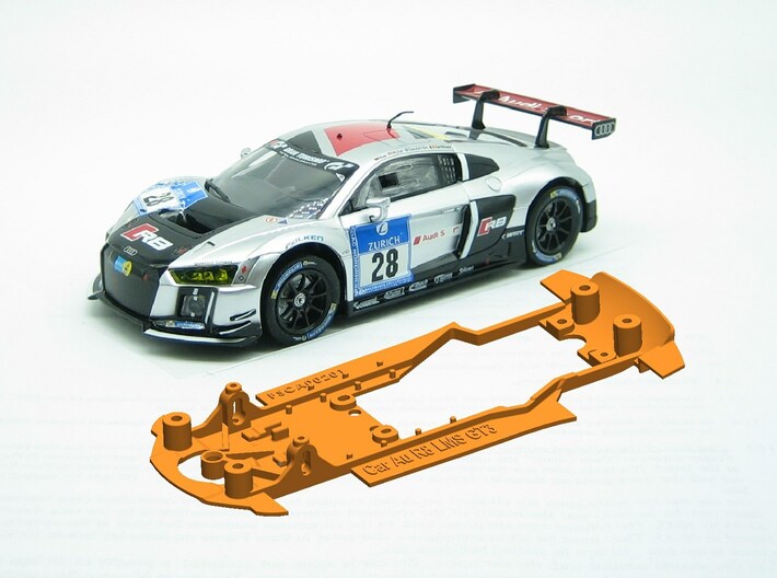 PSCA00201 Chassis for Carrera Audi R8 GT3 evo I 3d printed