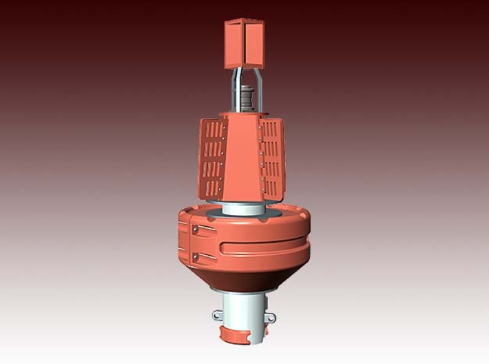 Mobilis JET 2000 Navigation buoy - 1:50 - red 3d printed 