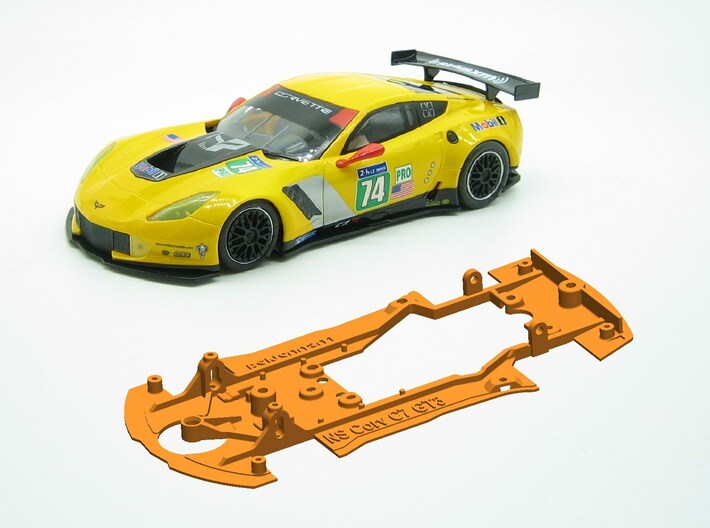 PSNS00301 Chassis for NSR Corvette C7 GT3 3d printed