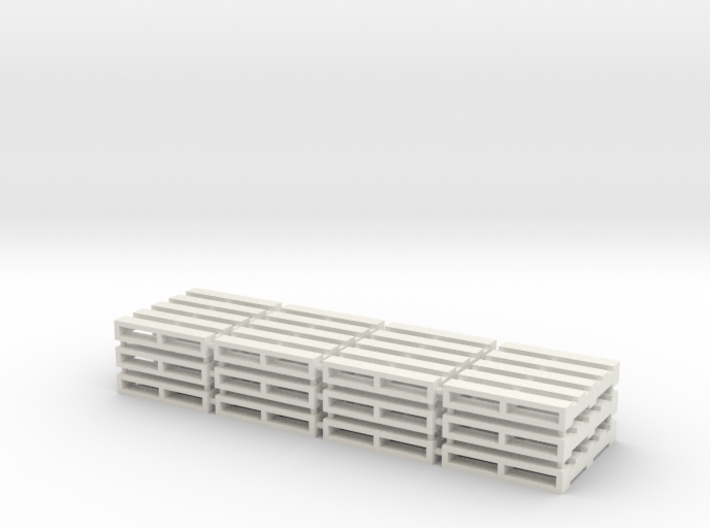 Set of 12 - 1/64 Scale Pallets 3d printed