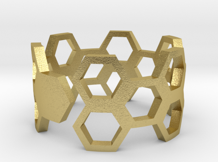 HoneyComb Ring 3d printed