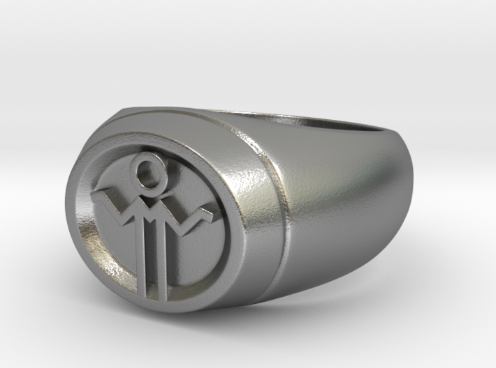 Grey Lantern Ring 3d printed