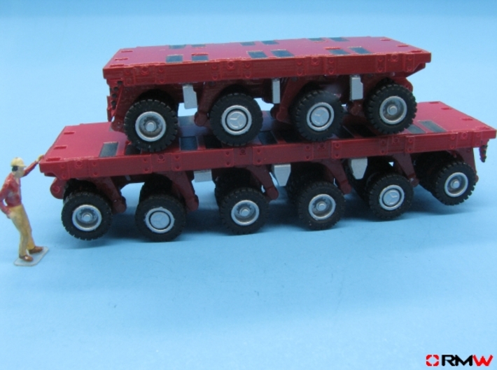 HO/1:87 spmt set 4+6 axles (without ppu) 3d printed painted &amp; assembled