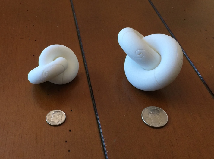 Wavelinks (small) 3d printed Comparison of Large and Small