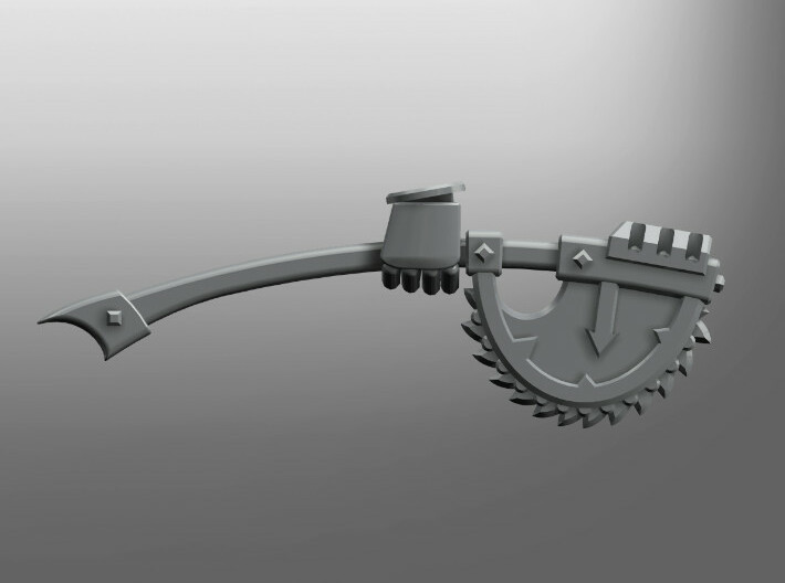 Corrupted Chain-axe (right hand) 3d printed 