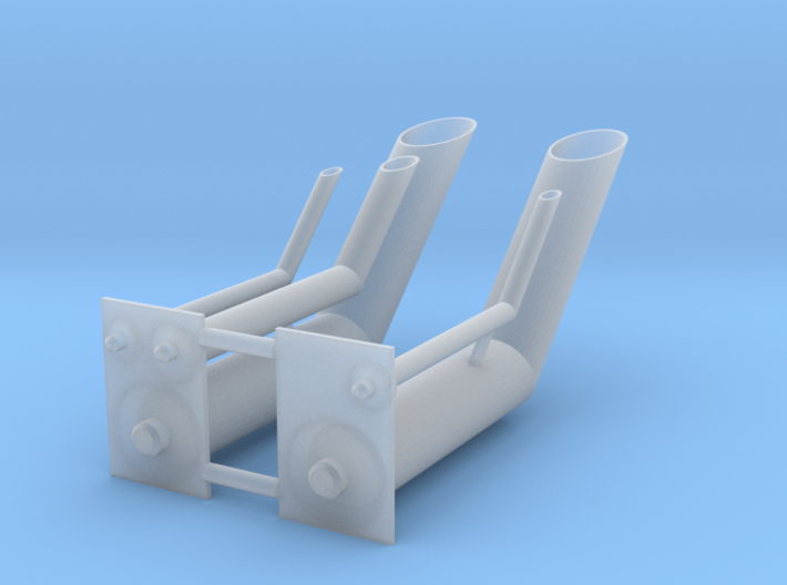 ASD 2810 - exhaust pipes 3d printed 