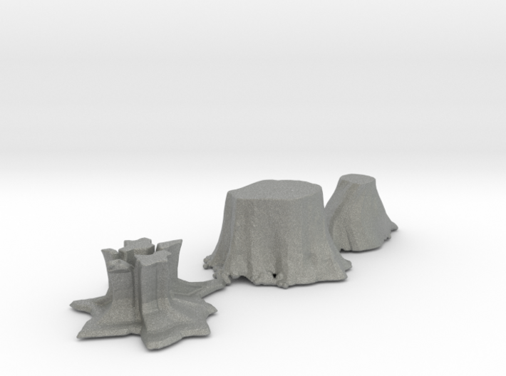O Scale stumps 2 3d printed This is a render not a picture