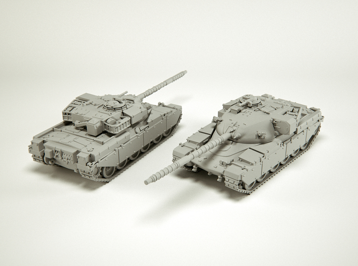Main Battle Tank Chieftain MK6 Scale: 1:144 3d printed