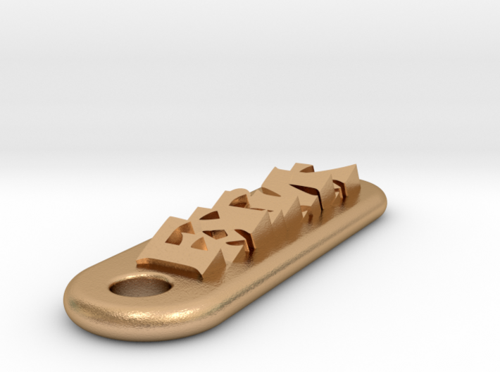 FATIMA Personalized keychain embossed letters 3d printed