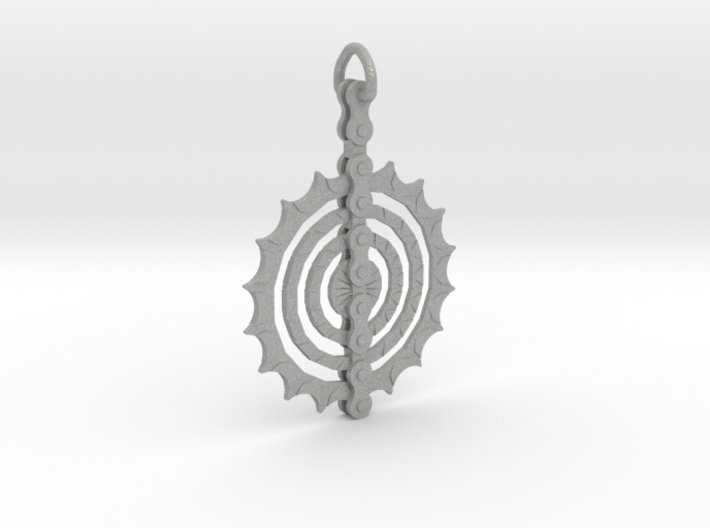 Bicycle_Chain_Sprocket_Pendant 3d printed