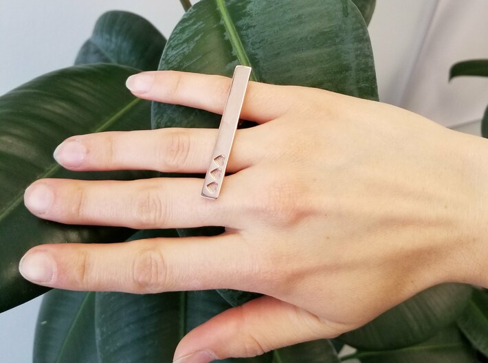 Abhira Adjustable Two Finger Ring – VOYLLA